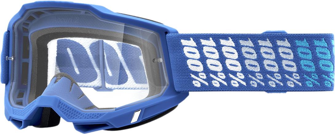 100% Accuri 2 Goggles - Yarger - Clear - Part Number 50013 - 00014 - Moto - House MX