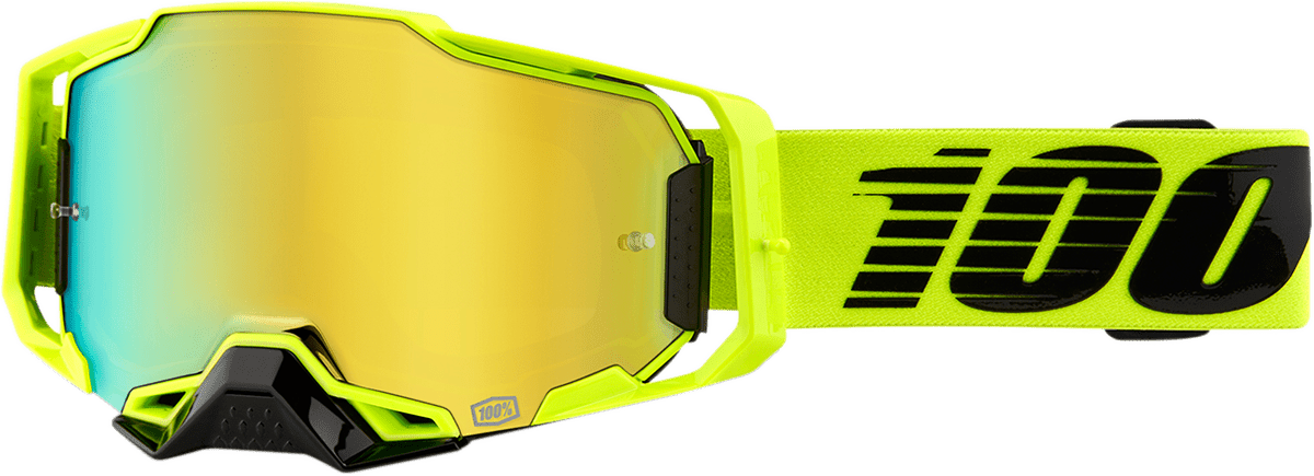 100% Armega Goggles - Nuclear Citrus - Gold Mirror 50005 - 00003 - Moto - House MX