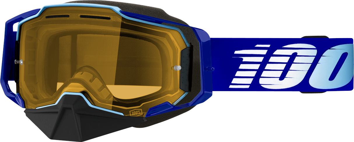 100% Armega Snow Goggles - Royal Yellow - Part Number 50007 - 00004 - Moto - House MX