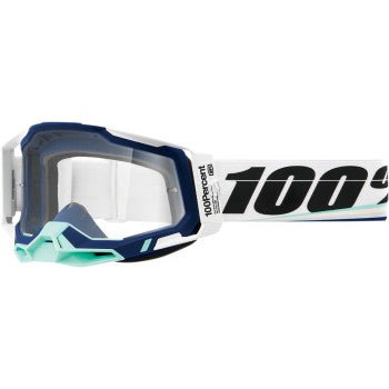 100% Racecraft 2 Goggles - Clear | Clear Vision | Maximum Grip | Ride Fearlessly - Moto - House MX