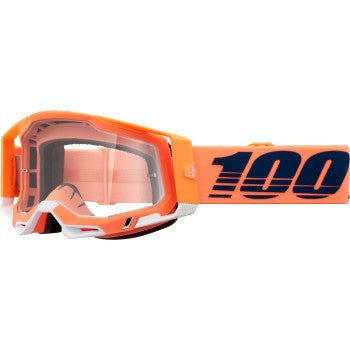 100% Racecraft 2 Goggles Coral Clear Lens Motocross MX ATV Dirt Bike 50009 - 00018 - Moto - House MX