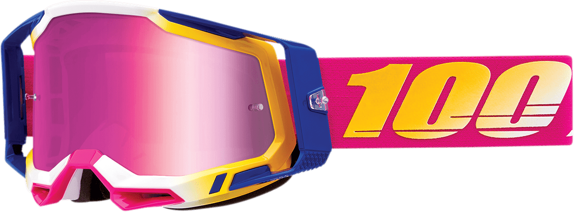 100% Racecraft 2 Goggles - Mission - Pink Mirror 50010 - 00012 - Moto - House MX