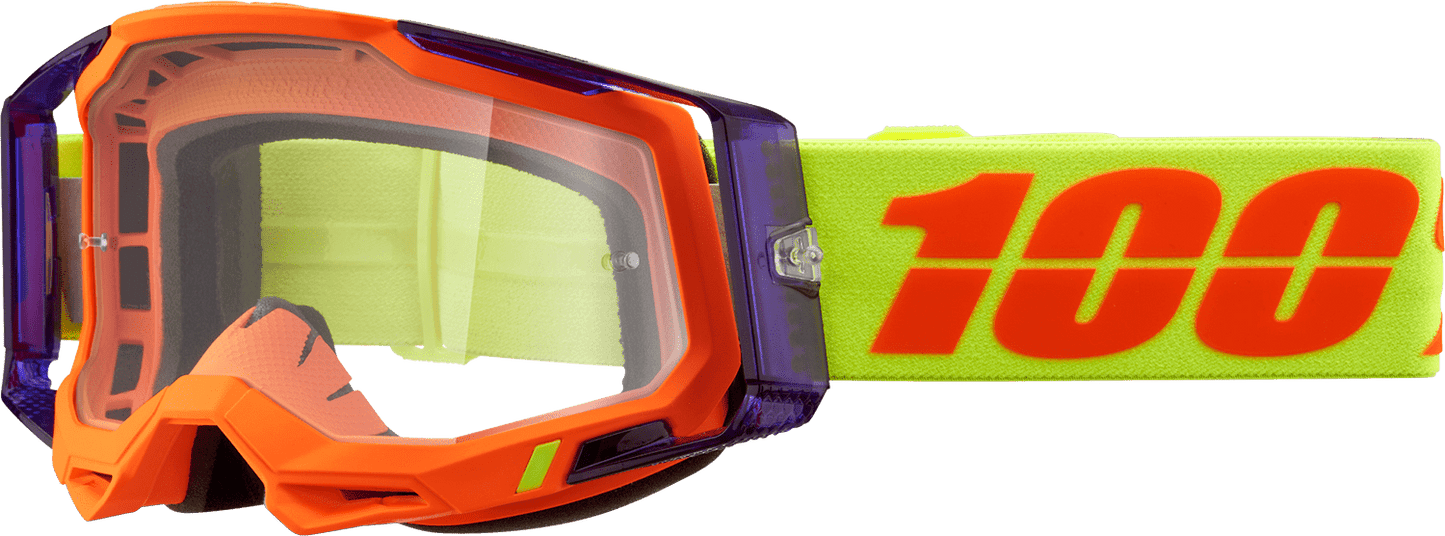 100% Racecraft 2 Goggles - Panam - Clear 50009 - 00021 - Moto - House MX