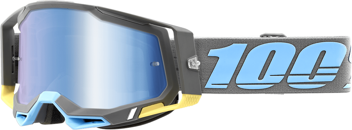 100% Racecraft 2 Goggles - Trinidad - Blue Mirror - Part Number 50010 - 00008 - Moto - House MX