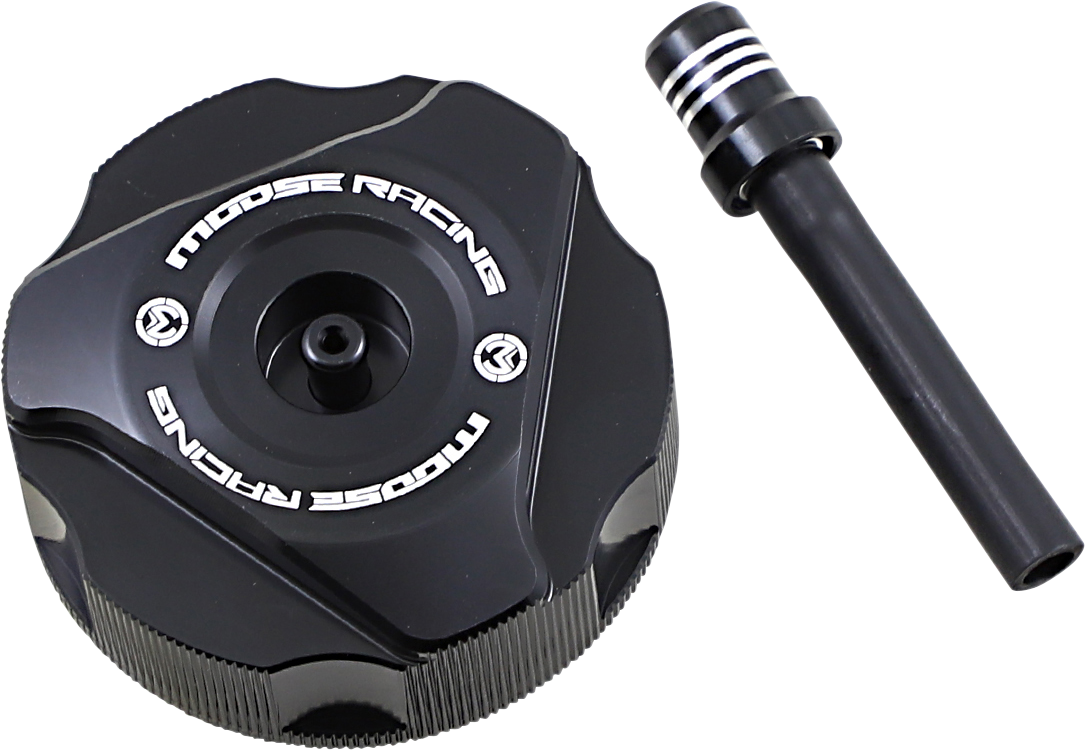 MOOSE OFFROAD T03-5112B Aluminum Gas Cap for Gas Gas - Durable Black Fitment