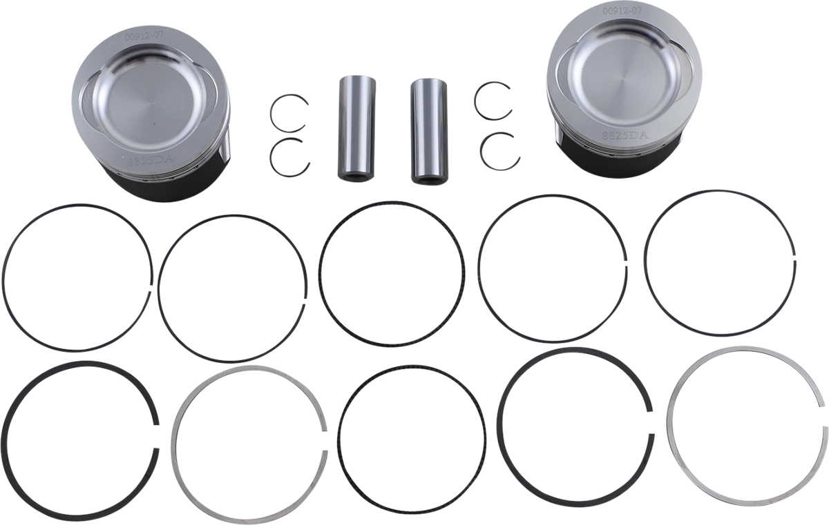 WOSSNER K8825DA-2 Piston Kit for Polaris 79.93mm 2-Stroke ATVs & Dirt Bikes
