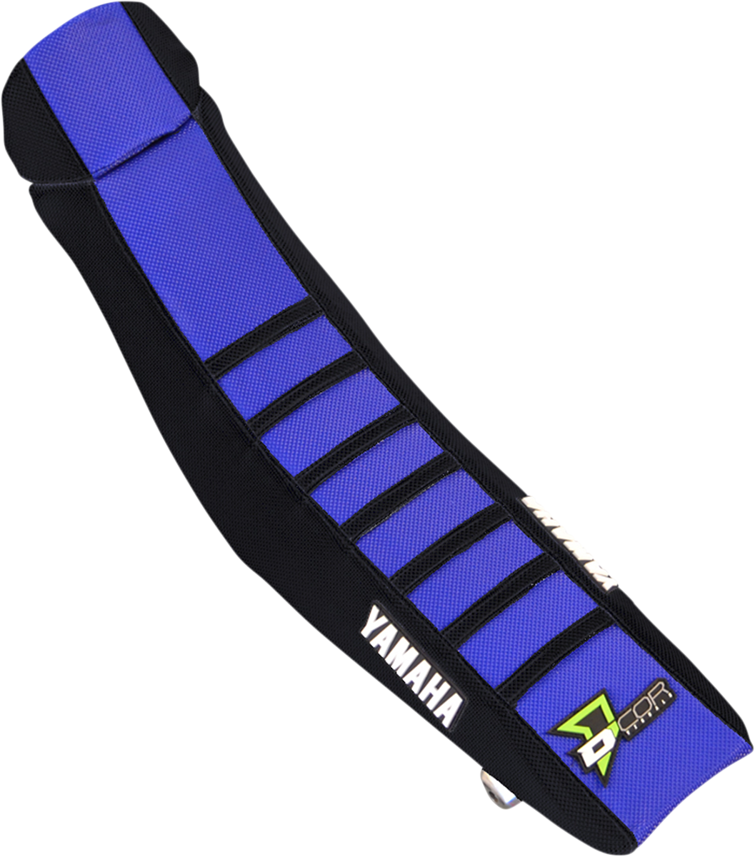 D'COR VISUALS 30-50-102 Seat Cover Black/Blue YZ85 2002-2021