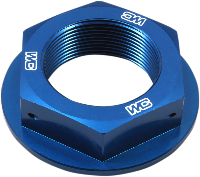 Works Connection Yamaha 24-360 Steering Stem Nut - Blue, CNC Aluminum Fitment