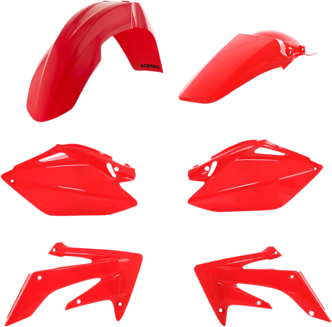 Acerbis 2041040004 Standard Replacement Body Kit in Red for 2006-2009 Honda CRF250R