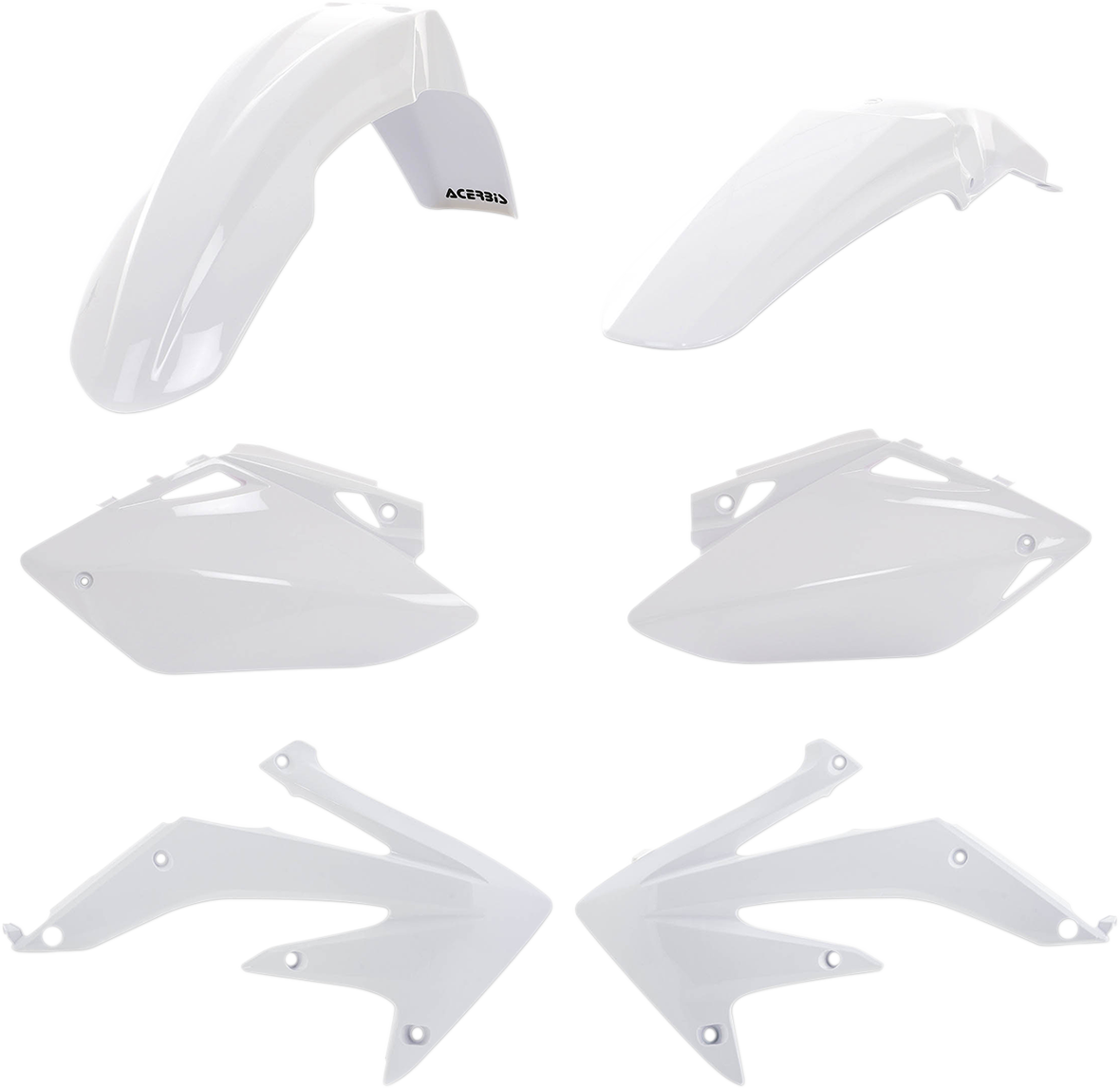 Acerbis 2071100002 Standard Replacement Body Kit in White for 2005-2006 Honda CRF450R