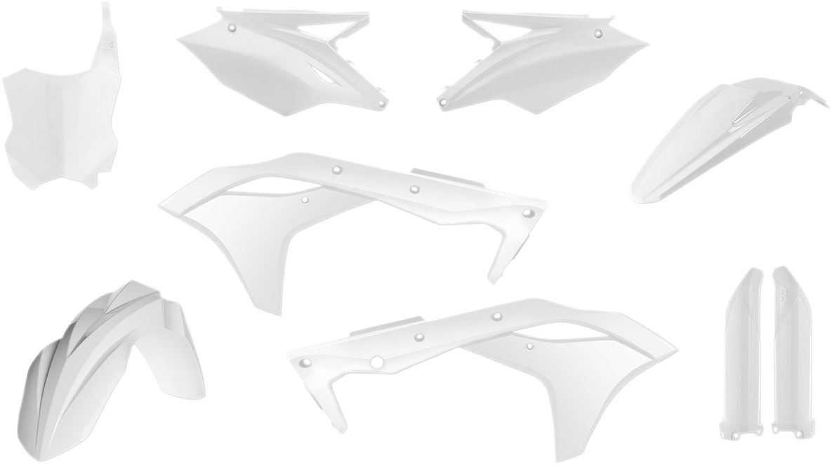 Acerbis 2630630002 Full Replacement Plastic Kit White for 2017 Kawasaki KX250F