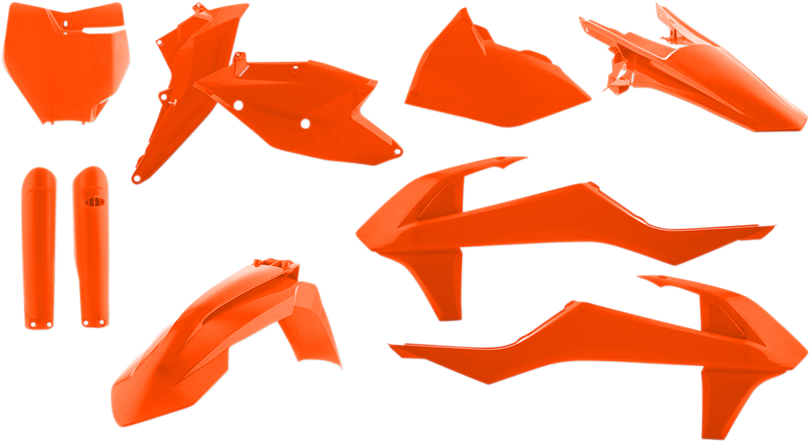 Acerbis 2421065226 Full Replacement Plastic Kit Orange for 2016-2018 KTM SX and XC models