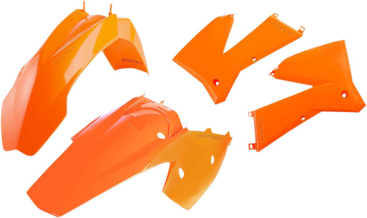 Acerbis 2041030206 Standard Replacement Plastic Kit in OEM Orange for 2005-2007 KTM motorcycles