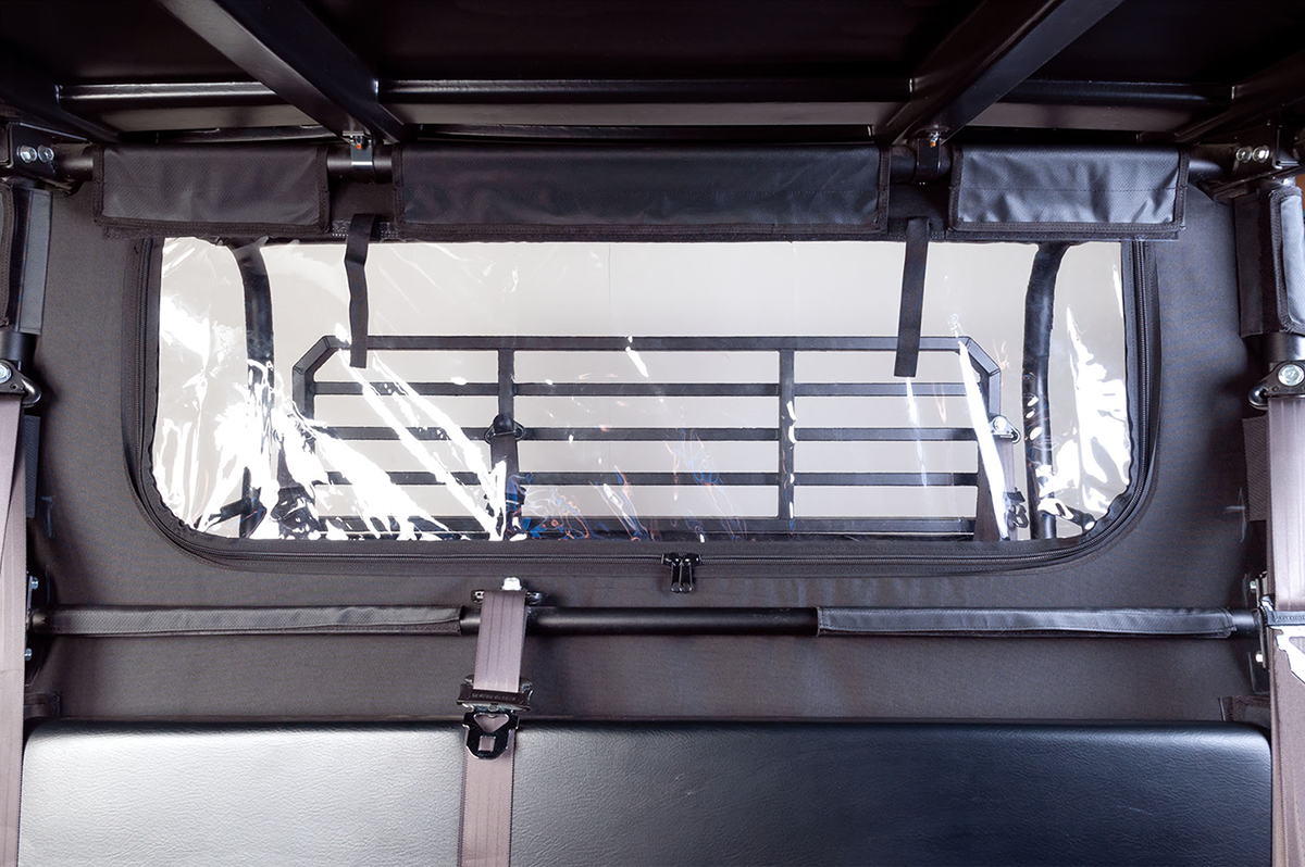 SEIZMIK Soft Windshield/Dust Panel - Kawasaki Mule