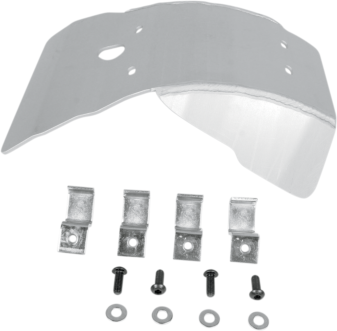 Moose Offroad 0506-0147 Aluminum Skid Plate Yamaha YZ125 Silver - Moto-House MX