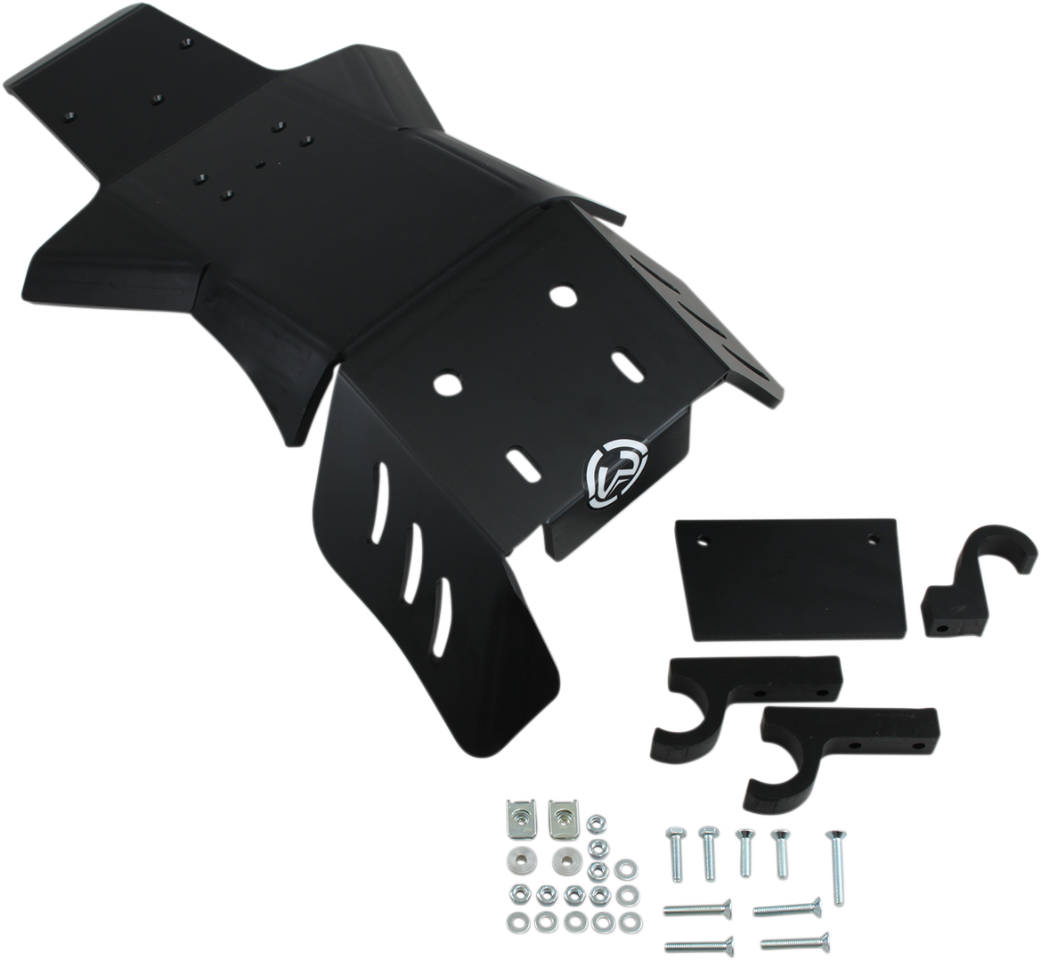 Moose Offroad 0506-1214 Black Pro LG 8mm Thick High Density Polyethylene Skid Plate with Linkage Guard for 2014 2015 2016 2017 2018 2019 Beta Fitment - Moto-House MX