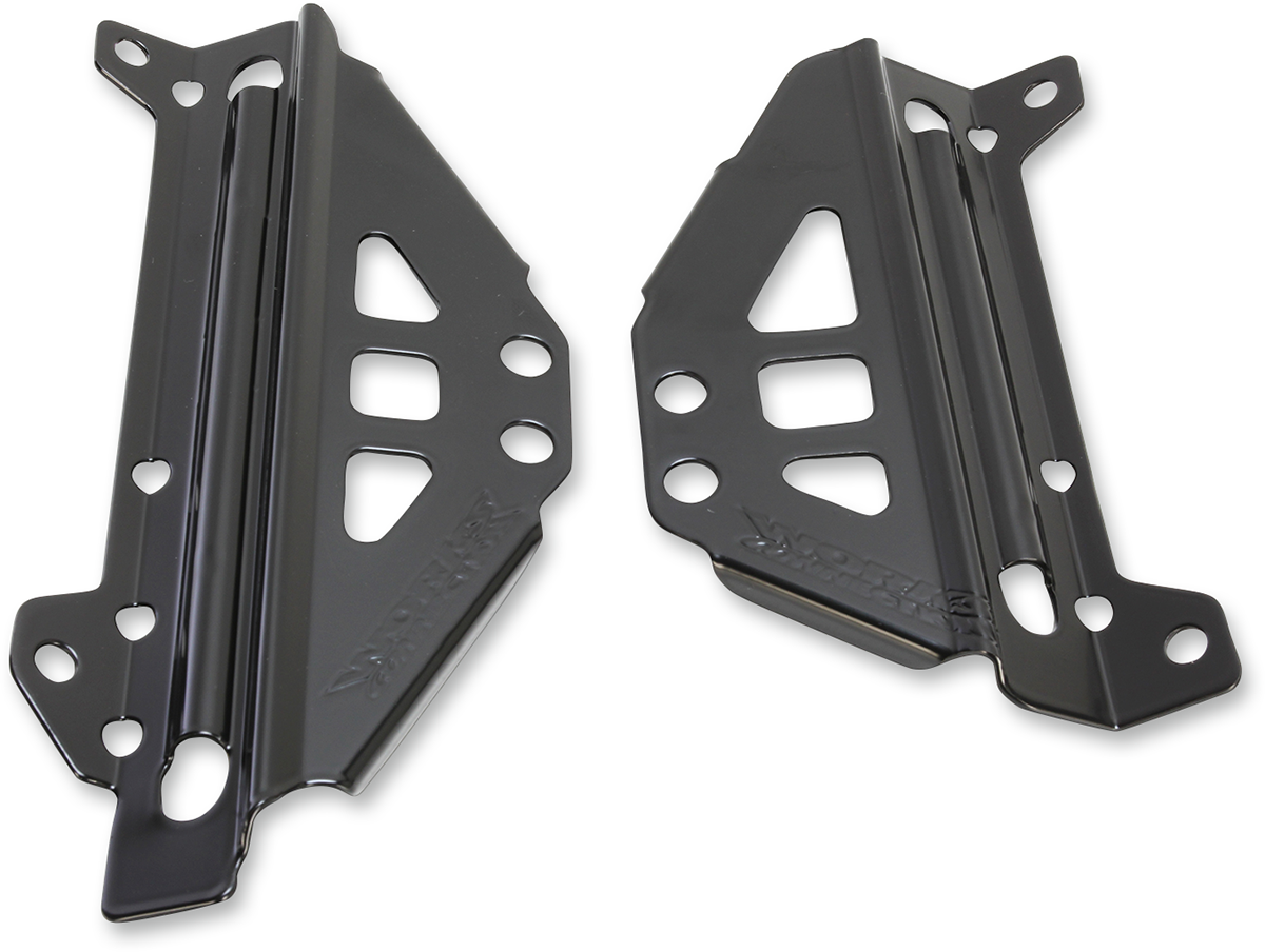 WORKS CONNECTION Kawasaki 18-B298 Radiator Brace Set - Black for Off-Road Bikes