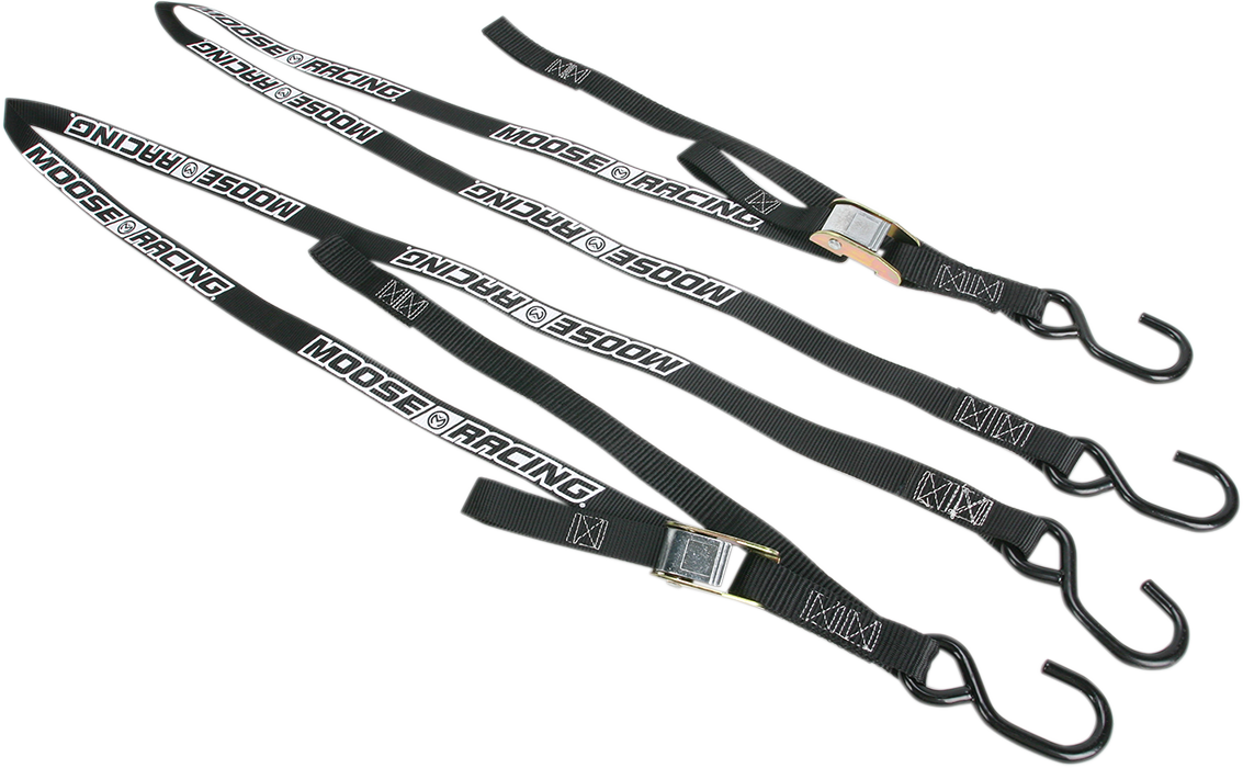 MOOSE OFFROAD Soft-Tie Tie-Downs - Black 3920-0302