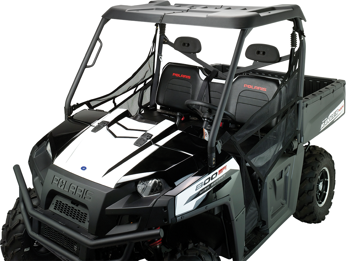 MOOSE OFFROAD V000088-11056M Black Two-Piece Polyethylene UTV Roof for Polaris Ranger 570 Full-Size and Ranger Diesel - Moto-House MX