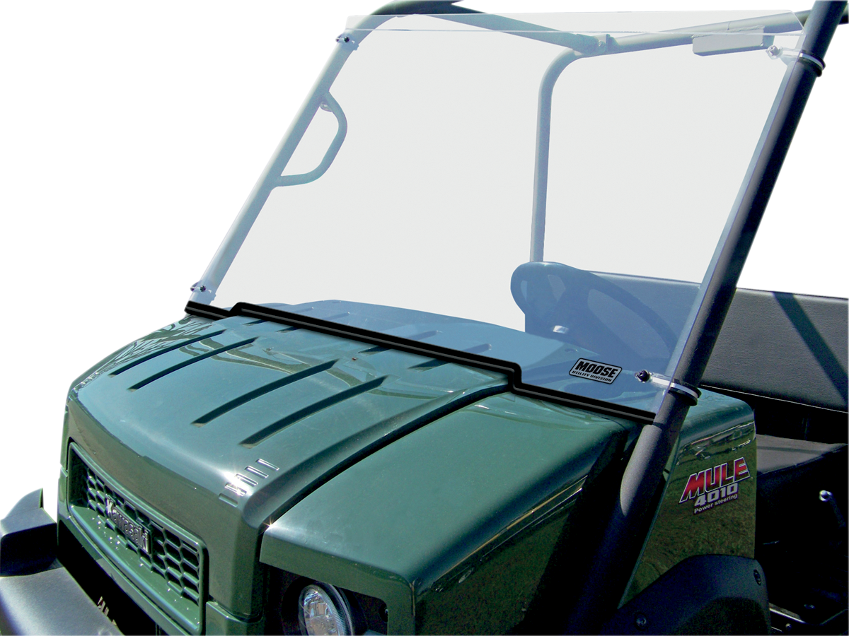 MOOSE OFFROAD V000041-12200M Clear Full Polycarbonate UTV Windshield for 2009-2024 Kawasaki Mule 4010 4x4 KAF620 - Moto-House MX