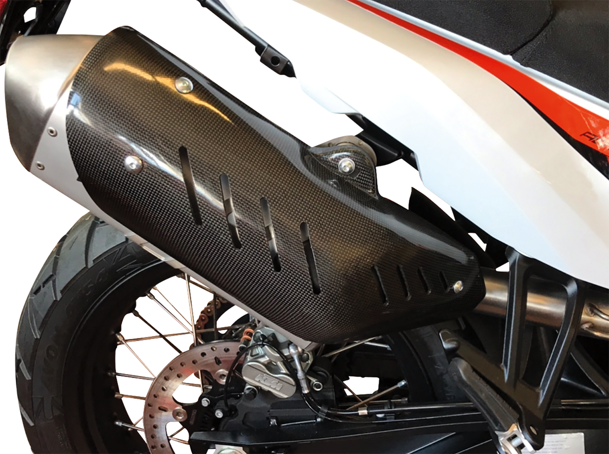 MOOSE OFFROAD MBG355020 Carbon Muffler Bag Guard 2020-2024 Adventure Motorcycle