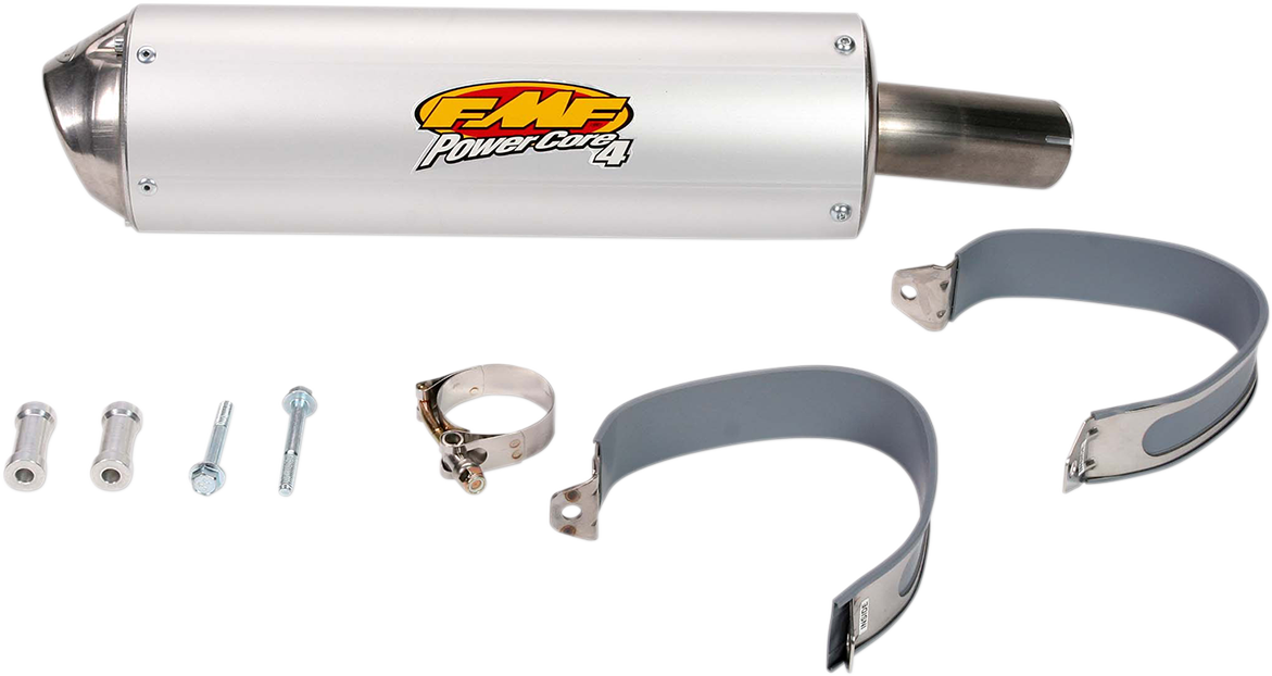 FMF 044016 Powercore 4 Slip-On Performance Muffler for 2001-2005 Yamaha YFM660R Raptor ATV, anodized champagne finish - Moto-House MX
