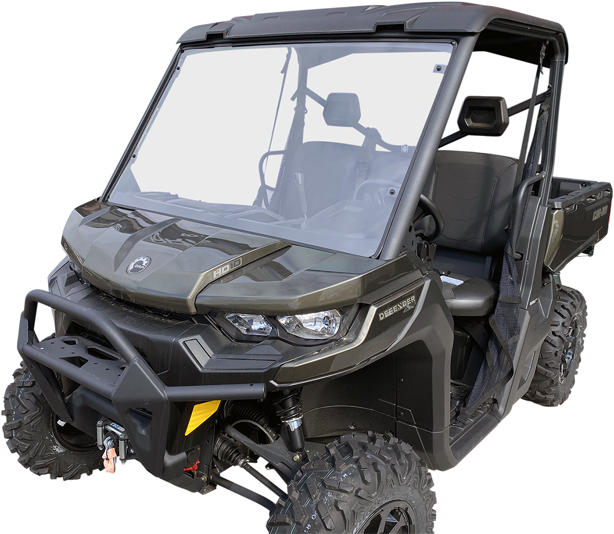 MOOSE OFFROAD V000238-12200M Full Clear Polycarbonate Windshield for Can-Am Defender HD10 and MAX HD9 - Moto-House MX