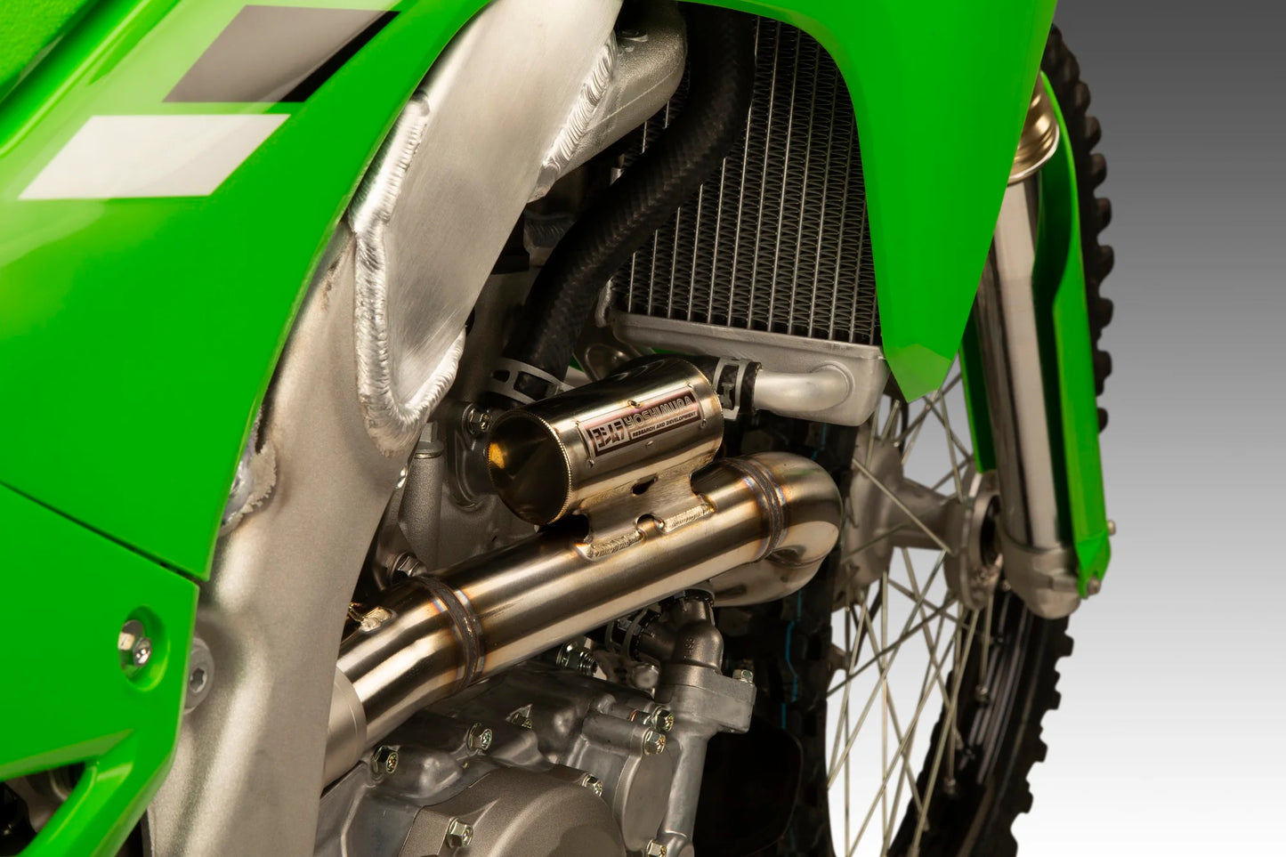 Yoshimura 242950S521 RS-12 Stainless Full Exhaust with Header Resonator for 2025-2026 Kawasaki KX250 - Moto-House MX