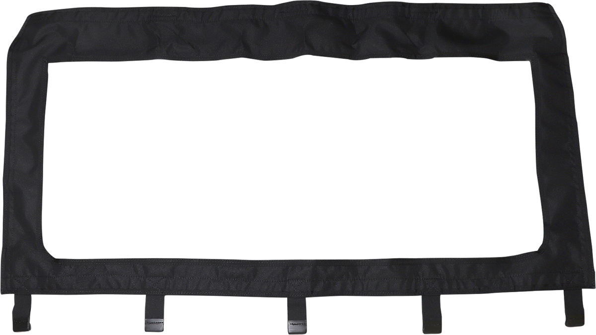 MOOSE OFFROAD PR15RW-11 Black Rip-Stop Nylon Rear Windscreen Dust Panel with Clear Window for 2015-2021 Polaris Ranger 570 Mid-Size EFI EPS - Moto-House MX