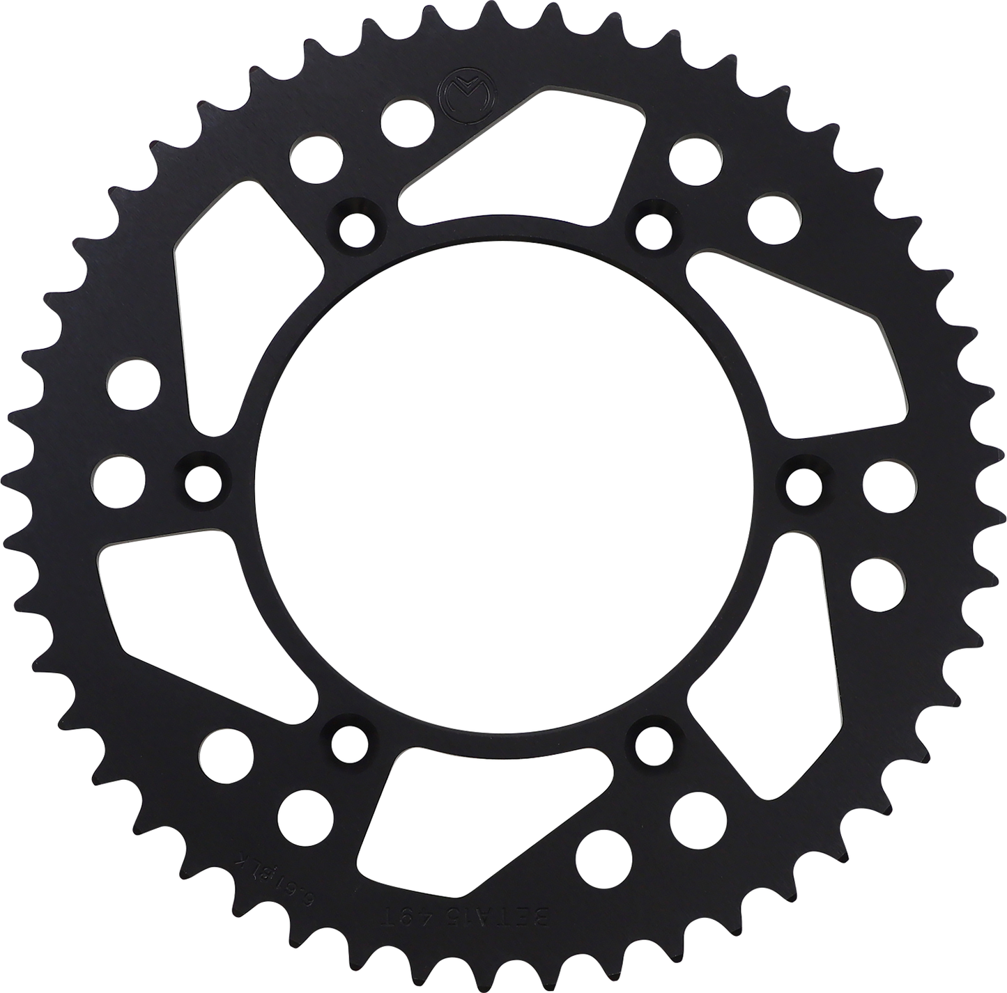 Moose Offroad 1211-1854 49 Tooth Black Aluminum Rear Sprocket for 2013 2014 2015 2016 2017 2018 2019 2020 2021 2022 2023 2024 2025 Beta Fitment - Moto-House MX