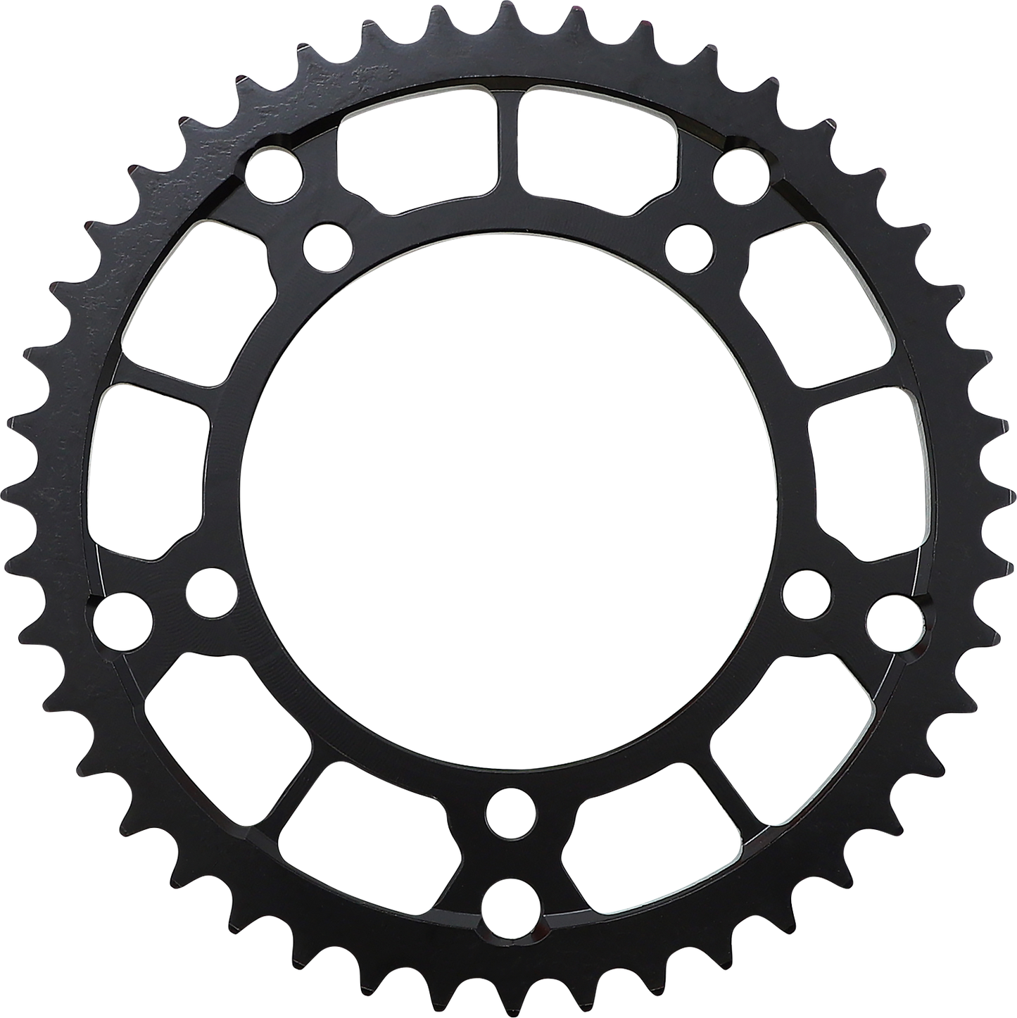 MOOSE OFFROAD 1210-2125 Bright Zinc Plated 44 Tooth 530 Chain Size CNC Machined C45 High Carbon Steel Rear Drive Sprocket with Lightening Holes for Triumph Tiger 1050 ABS SE Adventure Motorcycles - Moto-House MX