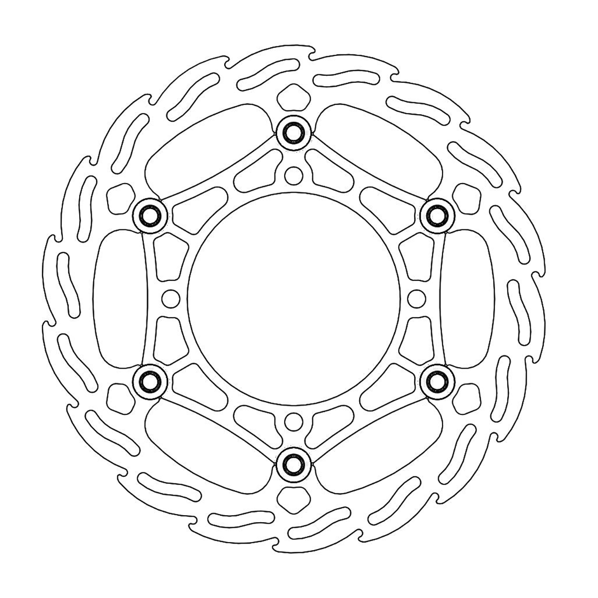 MOTO-MASTER Brake Rotor - Front - Flame 111037-PU