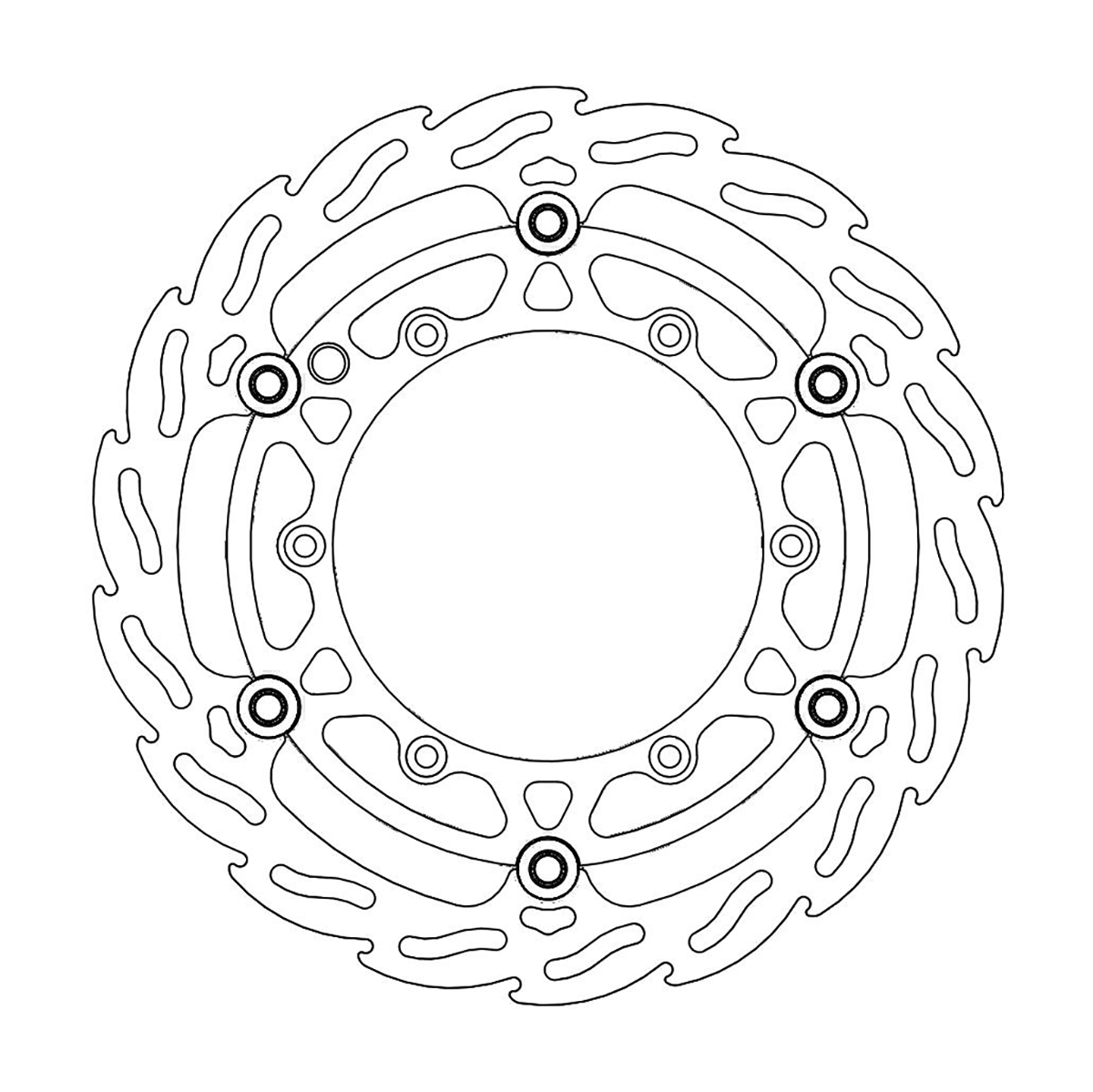 Moto-Master Brake Rotor - Flame 112083-PU