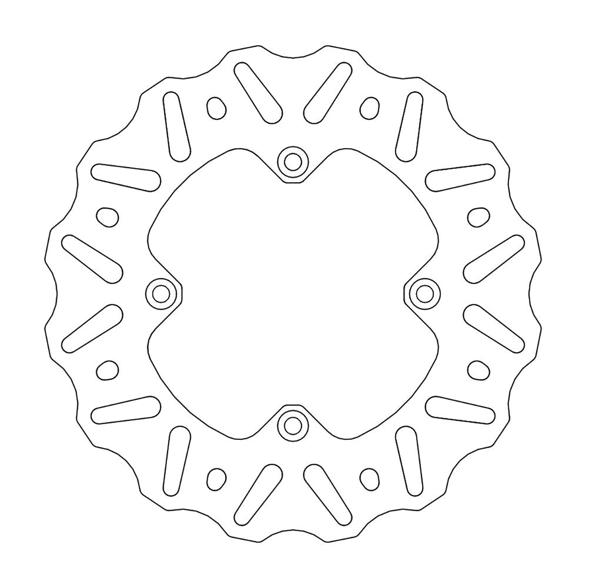 MOTO-MASTER Brake Rotor - Rear - Yamaha YZ450F