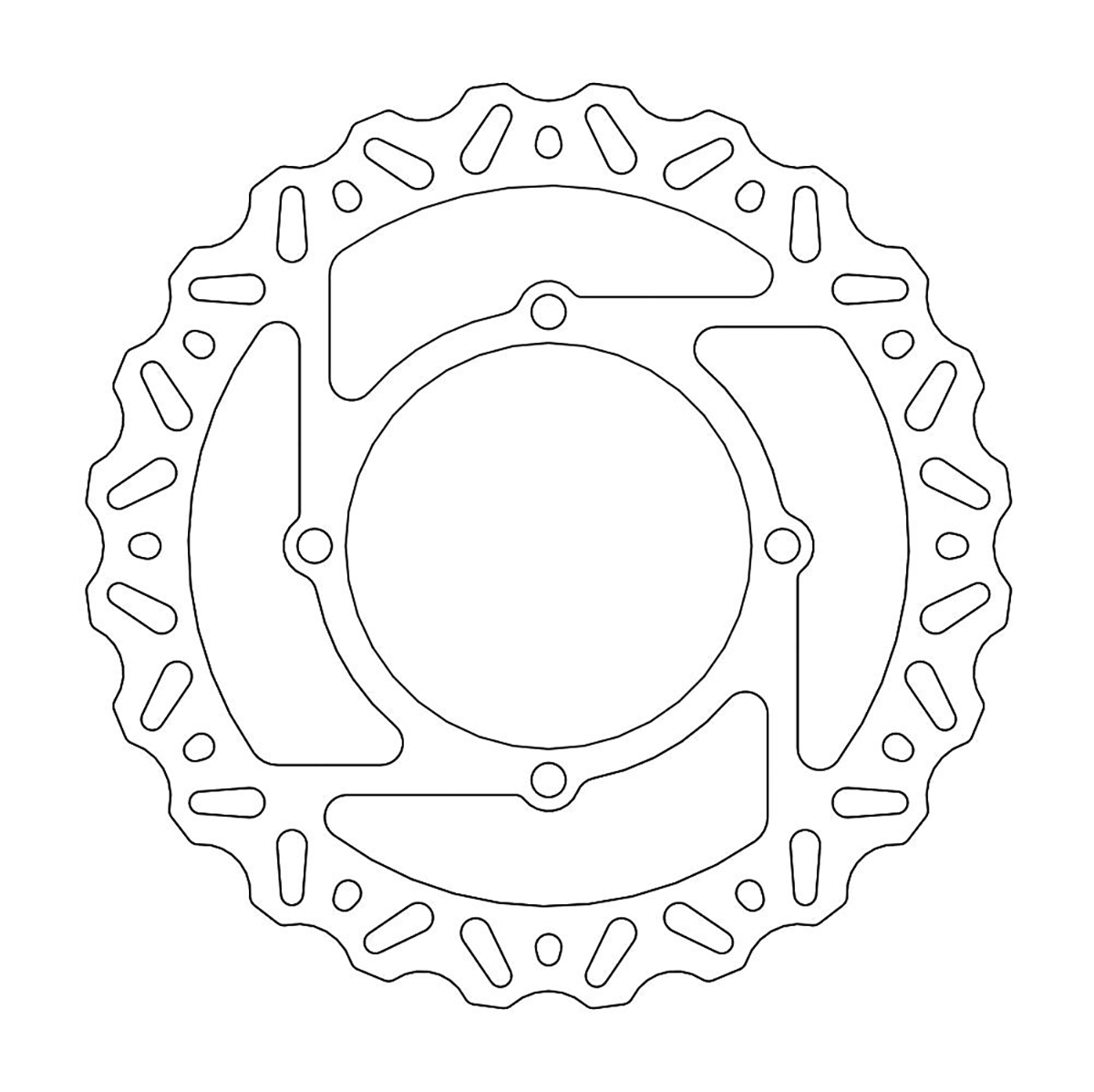 MOTO-MASTER Front Brake Rotor - Nitro 110375-PU
