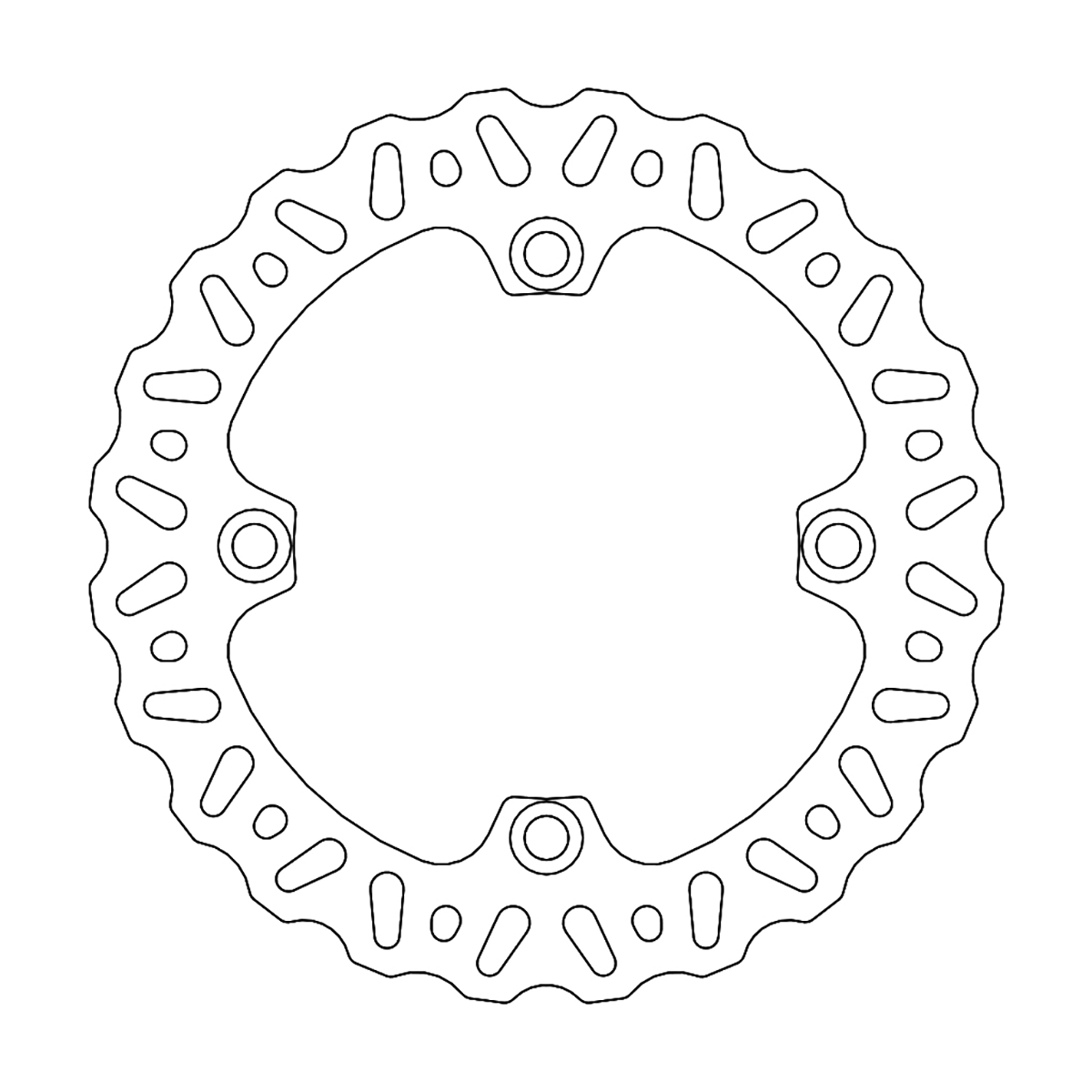 MOTO-MASTER Brake Rotor - Rear - Yamaha YZ450F