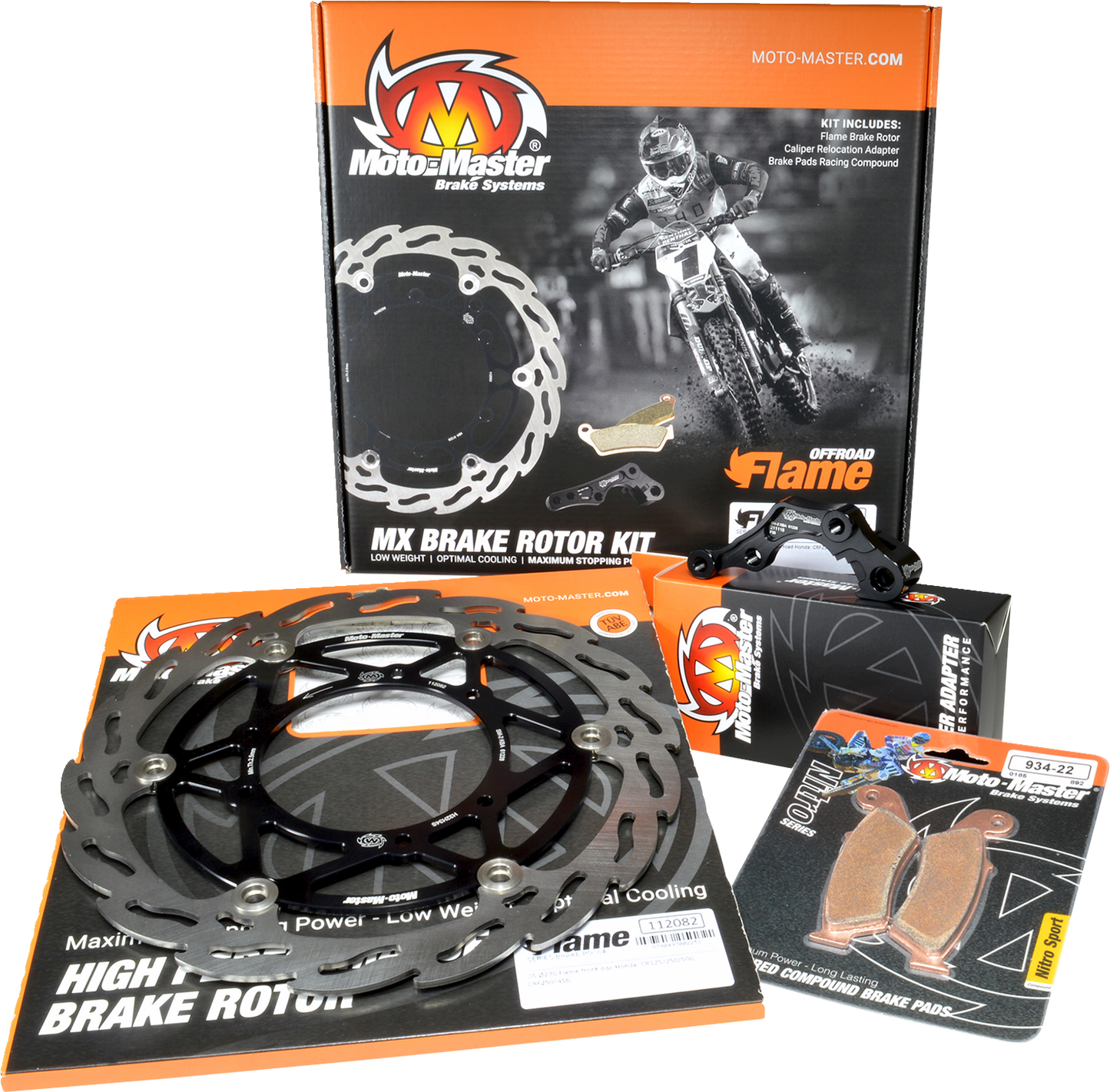 Moto-Master Brake Rotor Kit - Flame Series - Yamaha YZ450F