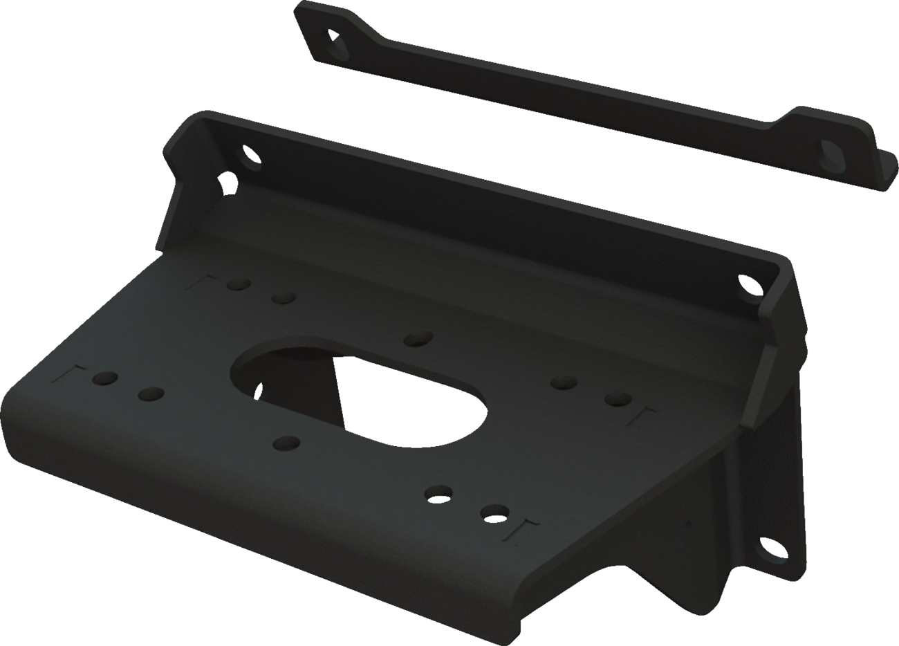 KFI PRODUCTS Kawasaki Winch Mount 101230 for Larger Winches and Off-Road Use