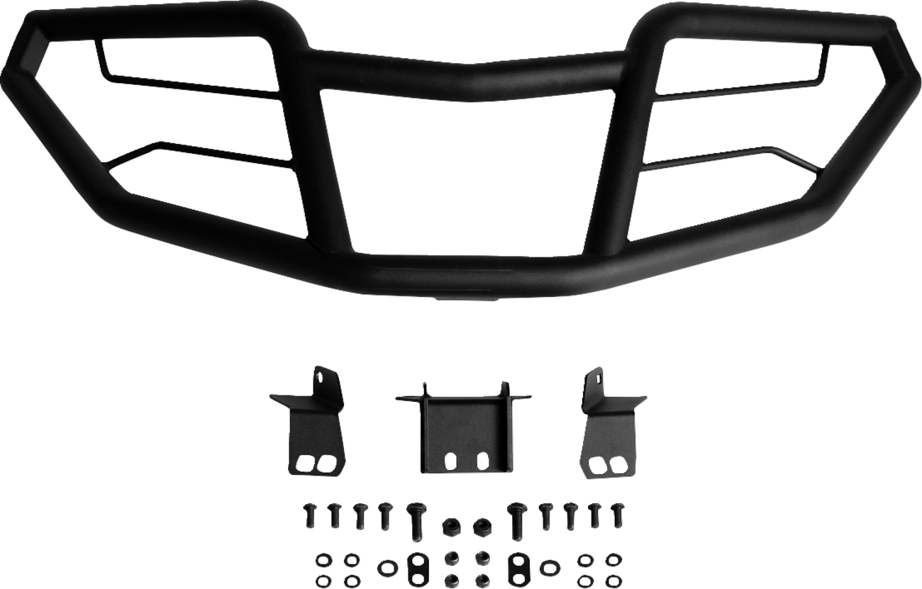 MOOSE OFFROAD 0530-1669 Black Tubular Steel Front Bumper for Yamaha Wolverine RMAX 1000 XT-R and Limited - Moto-House MX