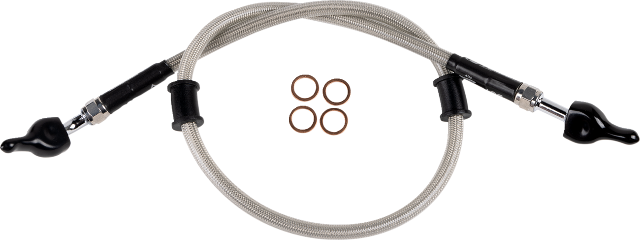 MOOSE OFFROAD Stainless Steel Brake Line Y01-2-043/P for Enhanced Brake Performance