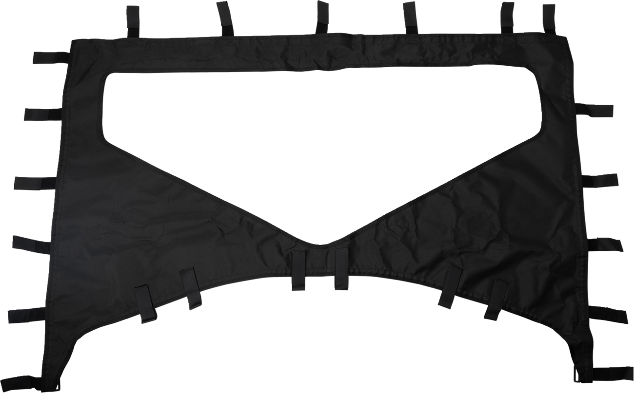 MOOSE OFFROAD PIOT6RW-11 Black Rip-Stop Nylon Rear Dust Panel with Clear Window for 2023-2024 Honda Pioneer 1000-6 Deluxe Crew - Moto-House MX