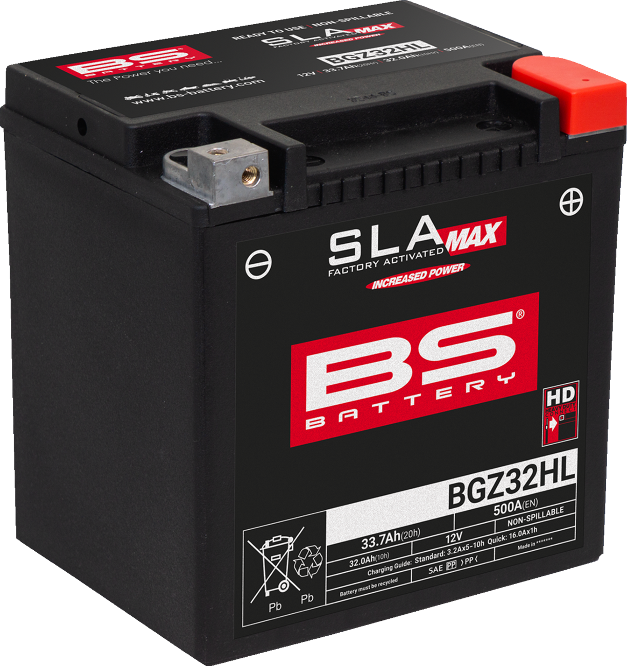 BS Battery 300935 BGZ32HL GYZ 12V AGM Sealed Maintenance-Free Battery