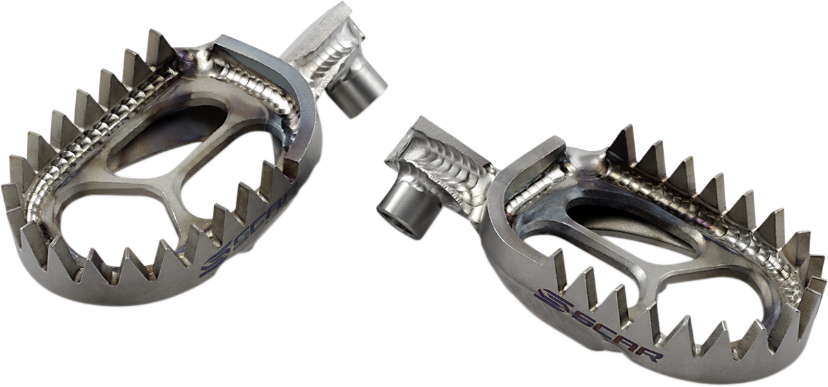 SCAR RACING S4516 2020-23 Suzuki RMZ/RMX Titanium Foot Pegs