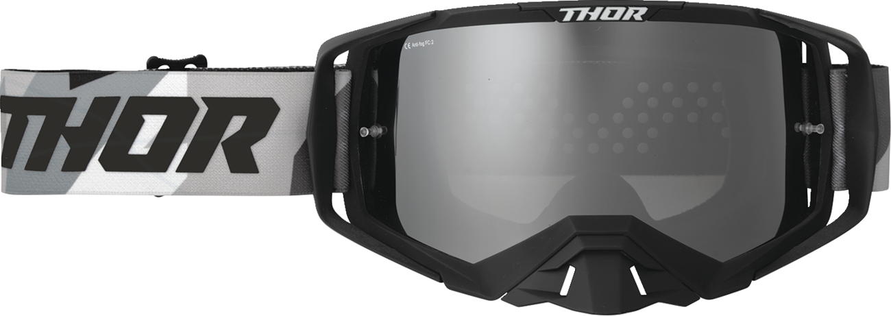 Thor 2601-3701 Activate Goggle 2020s Brave Black Camo Silver Mirror