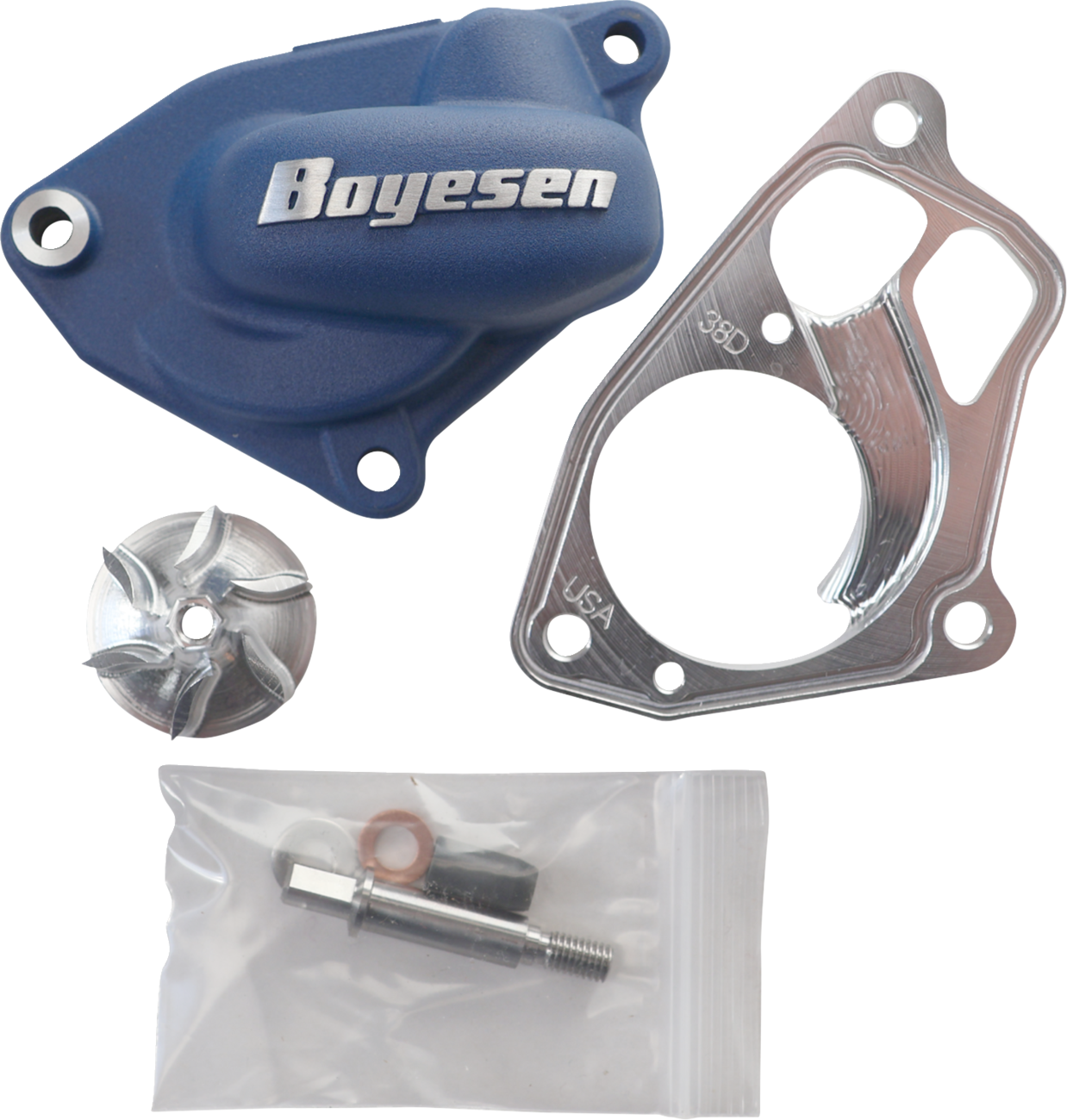 Boyesen Blue Supercooler Water Pump Kit WPK-38DL | Yamaha YZ450F FX WR450F 2023-2025