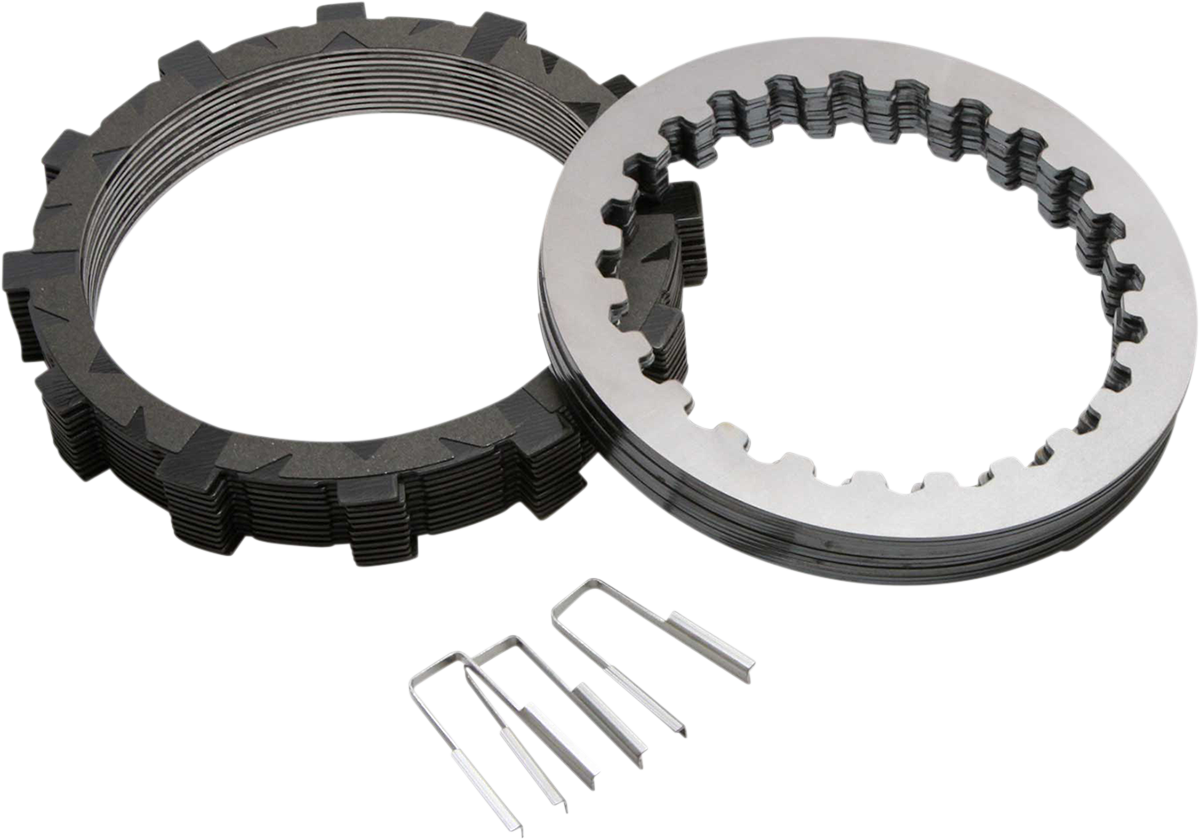 REKLUSE RMS-2812002 TorqDrive Friction Disks, Steel Drive Plates, and Basket Sleeves Replacement for Rekluse Core Manual System on Triumph TF 250-X - Moto-House MX