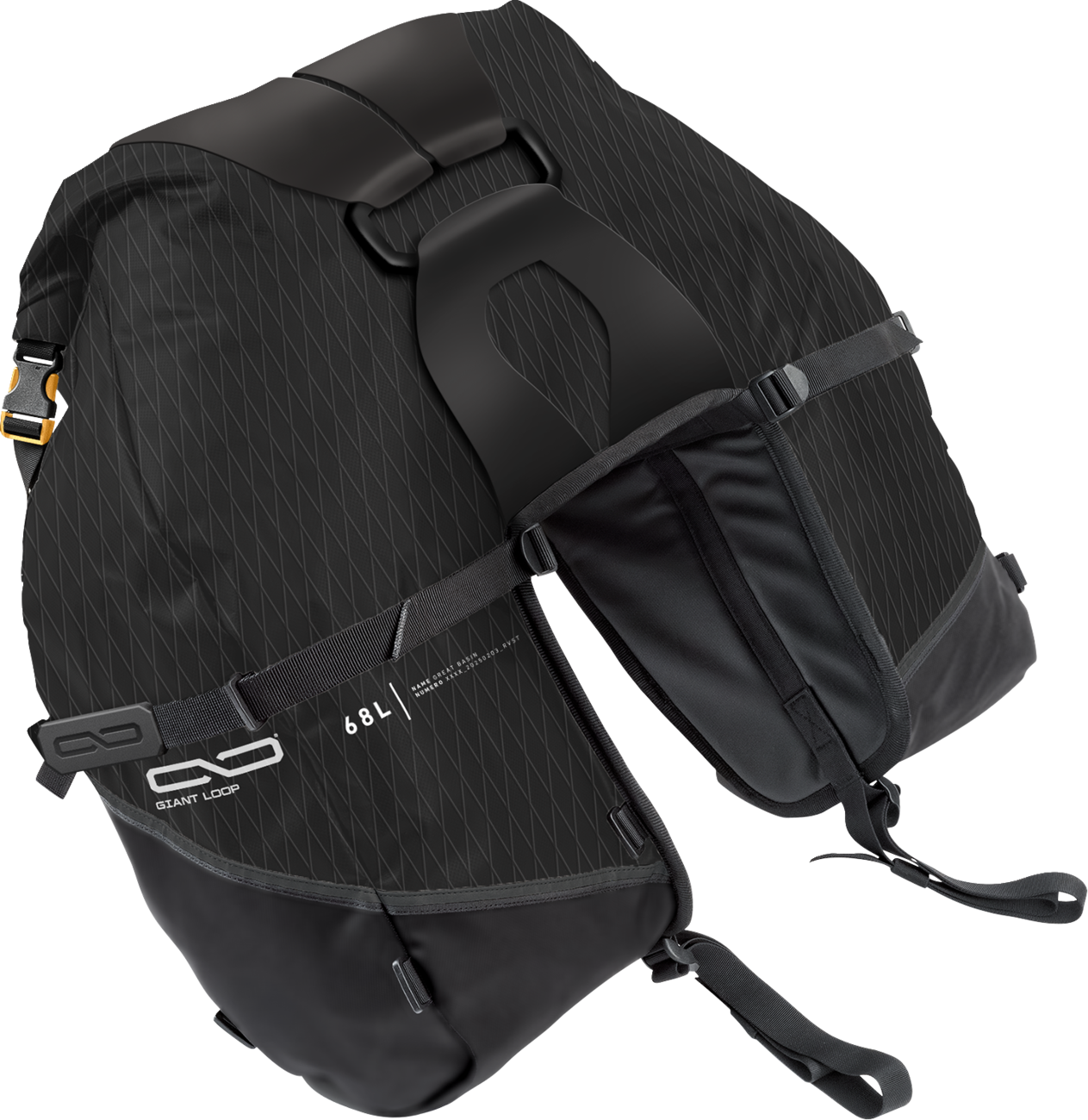 GIANT LOOP Great Basin Saddlebag™ - Black GBSB25-B