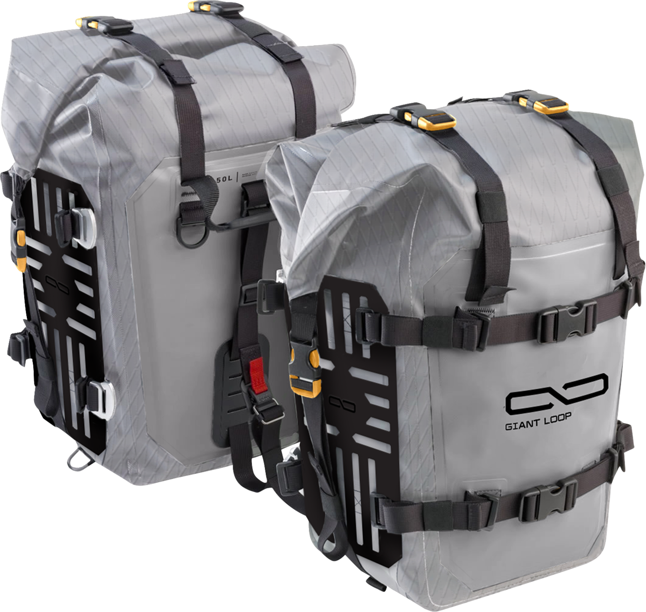 GIANT LOOP Mototrekk Panniers™ - Gray/Black MTPN25-B