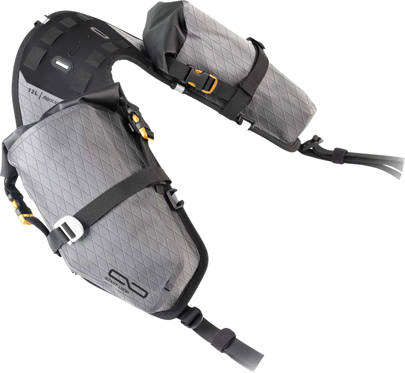GIANT LOOP MoJavi Saddlebag™ - 12 Liter - Gray MSB25-RT-G