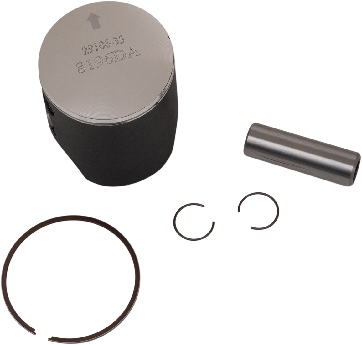 WOSSNER 8196DA Piston Kit - 44.45 mm for Kawasaki & Suzuki Motorcycles (2000-2023)